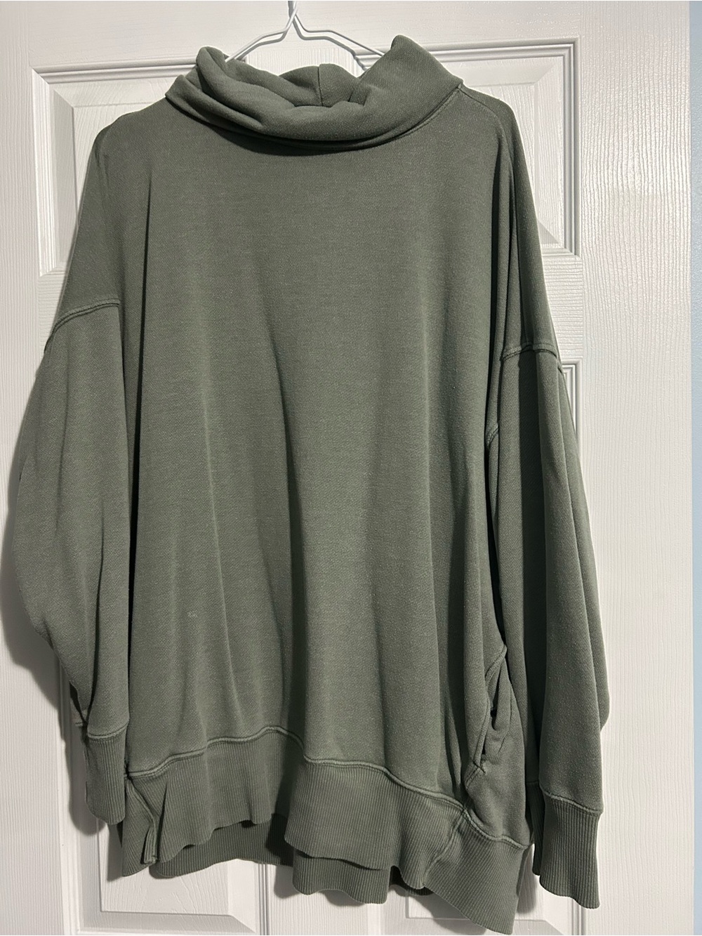aerie Olive Green Oversized Cowl Neck Sweater